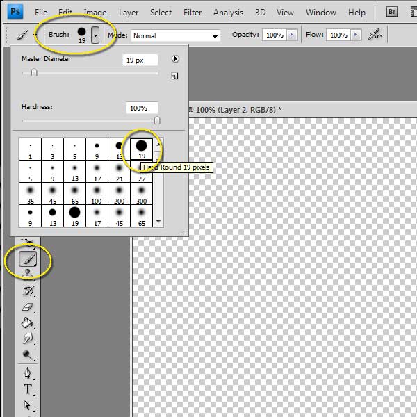 How to make rectangular jitter brushes